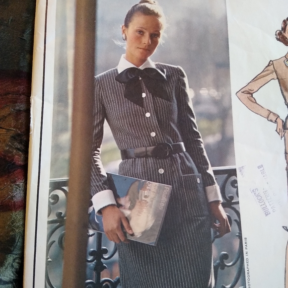 Vintage VOGUE Paris Original 2569 Nina Ricci Dress Pattern Size 14 Uncut - Picture 4 of 13